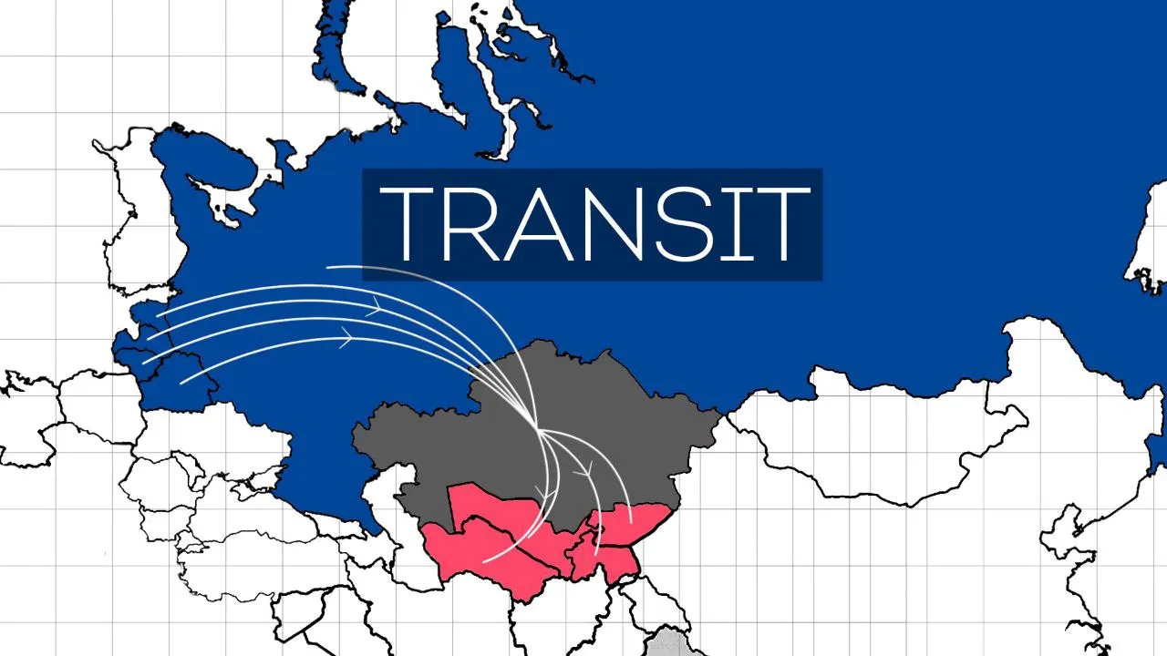 Транзит через Казахстан вверх / вниз